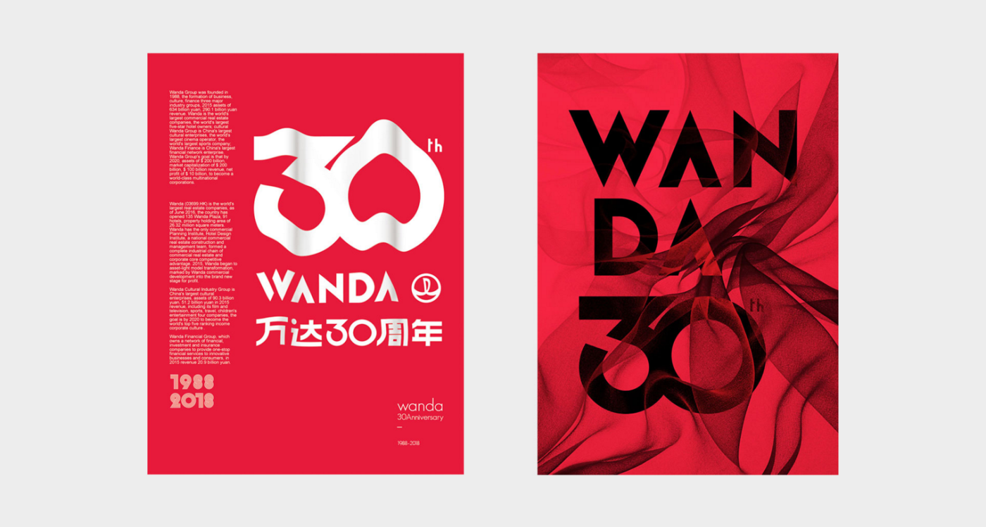 万达30周年vi设计案例